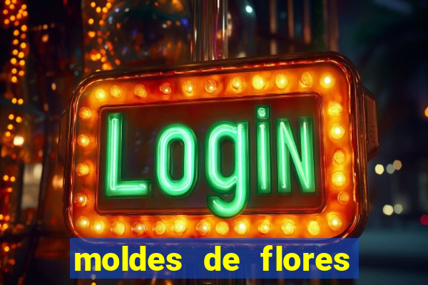moldes de flores gigantes para imprimir